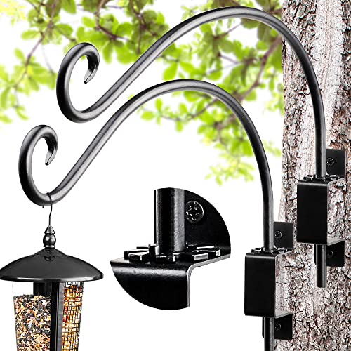 AJART Swivel Plant Hangers Outdoor: 16"/2Pcs Heavy Duty Wall Mount Bracket - color: A-2PCS, size: 16 Inch