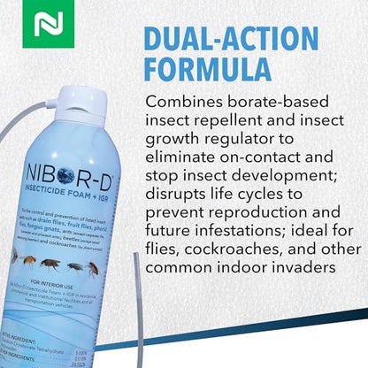 Nisus Nibor-D Insecticide Foam with IGR, 1 Pack, 21 oz Can - size: 1 Pack