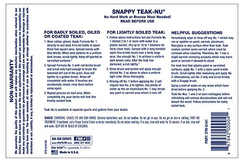 STAR BRITE Snappy Teak-Nu No 1 Restore & Renew - style: #1 Formula 1 Gallon