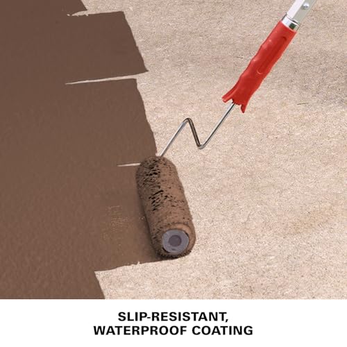 KILZ Over Armor Smooth Solid Coating Resurfacer, Chocolate, 1 Gallon - color: Chocolate, style: Smooth