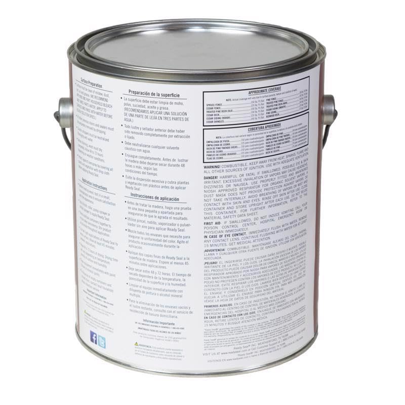 Ready Seal Goof Proof Semi-Transparent Redwood Oil-Based Wood Stain and Sealer 1 gal.