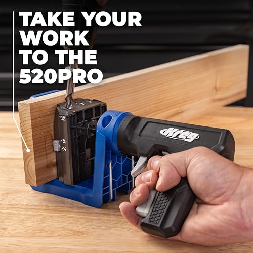 Kreg Pocket-Hole Jig 520PRO, Jig Only, 60 Screws, KPHJ520PRO2