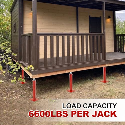 Screw Jacks Home Leveling, 16.5-20.5" House Floor Jacks 6600lbs - size: 2X