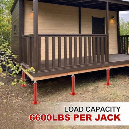 Screw Jacks Home Leveling, 16.5-20.5" House Floor Jacks 6600lbs - size: 2X