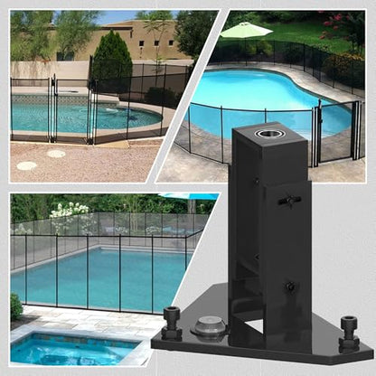 Pool Fence Drill Guide with Adjustable Angle & Built-in Bubble Level - Reinforced Stability for Concrete Drilling, Universal Application for Pool Fences & More