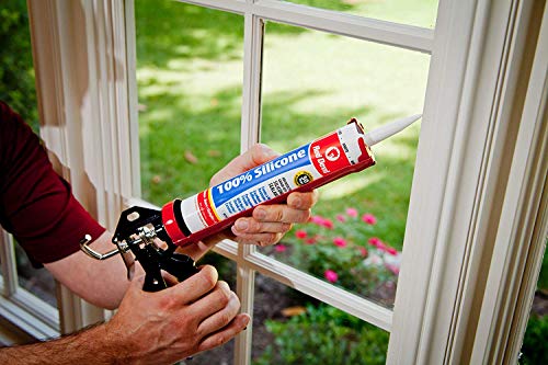Red Devil 081640 100% Silicone Sealant Architectural Grade, 9.8 oz., Bronze, 12 Pack - color: Bronze, size: 9.8 oz, style: Pack of 12