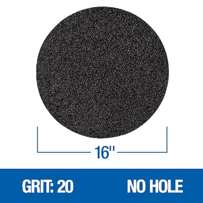 Mercer Industries 463020-16" Silicon Carbide Floor Sanding PSA Discs, Grit 20 (20 pack) - color: Psa, size: 16-Inch, style: Grit 20