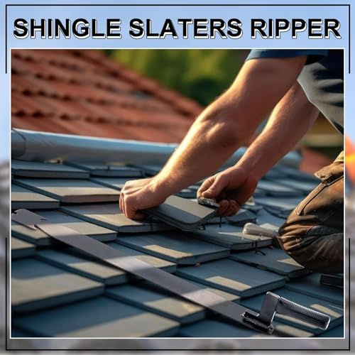 Black 23 Inch Roof Slate Ripper Shingle Nail Puller Removal Tool - color: Black, size: 23 Inch