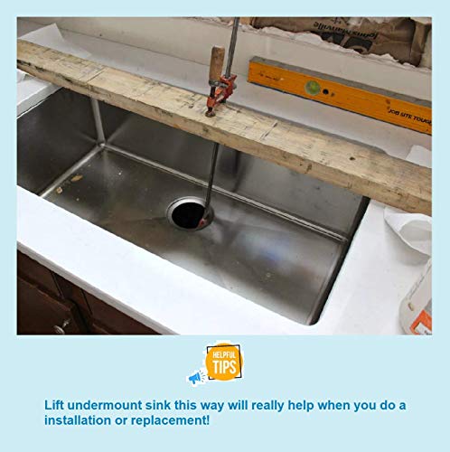 Undermount Sink Clips, Sink Brackets, Bathroom Kitchen Ceramic Stainless Steel Sink Basin Support Clamps for Marble Granite Vanity Countertop Installation Repair Kit (50)