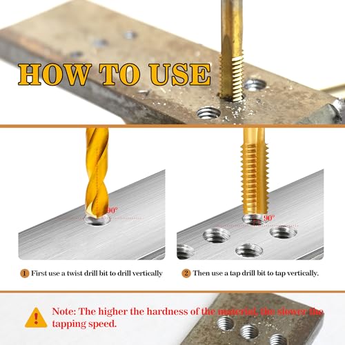 M4x0.7 Tap and 3.3mm Drill Bit for Metal,M2 HSS Metric Drill and Tap Set - size: M4 x 0.7 Tap, 3.3mm Drill