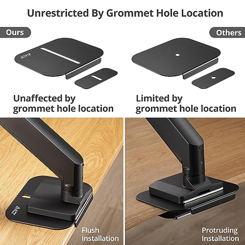 AVLT Adjustable Reinforcement Plate Bracket Mount - Fragile Tabletop Black - color: Black