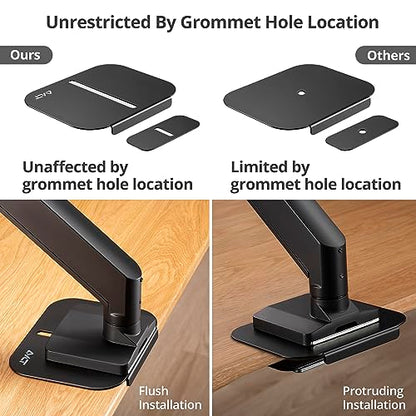 AVLT Adjustable Reinforcement Plate Bracket Mount - Fragile Tabletop Black - color: Black