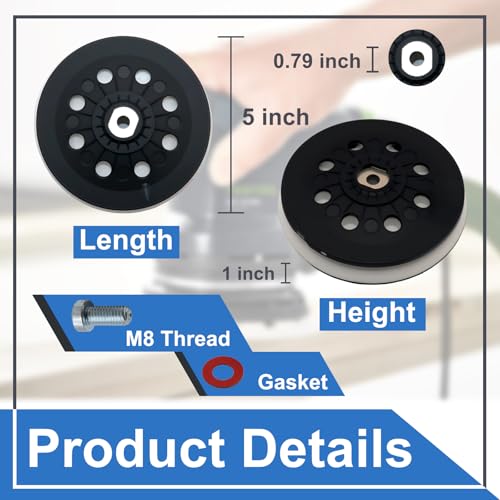 492286 D125 5" 8-Hole Soft Sanding Pad for ETSC/EC125/Jetstream