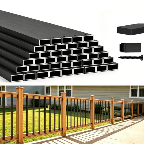 HZIU 60 Pack 32.25" Deck Balusters，Stainless Steel Deck Railing Kit - size: 32.25 Inch