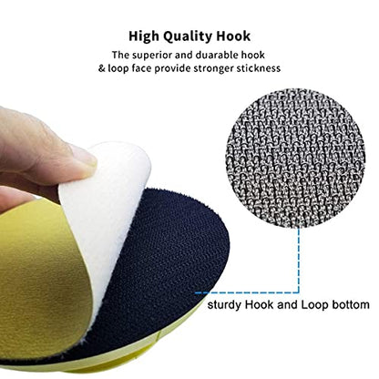 VIBRATITE 5 Inch Round & Mouse Sanding Block, Hook & Loop Hand Sander, 2PCS - size: 5" Round + Mouse