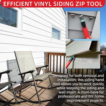 TonGass Vinyl Siding Removal Tool with Extra Long Non-Slip Grip Handle - size: 2-Pack