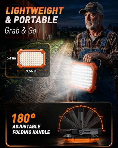 LED Work Light: Rechargeable Portable Magnetic Work Light