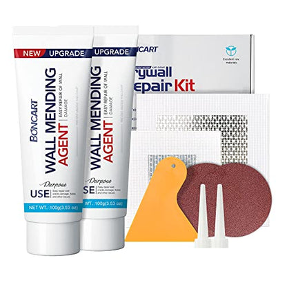 BONCART Spackle Wall Repair Kit, Drywall Repair Patch Kit with Tools - style: 2Pack & Wall Patch