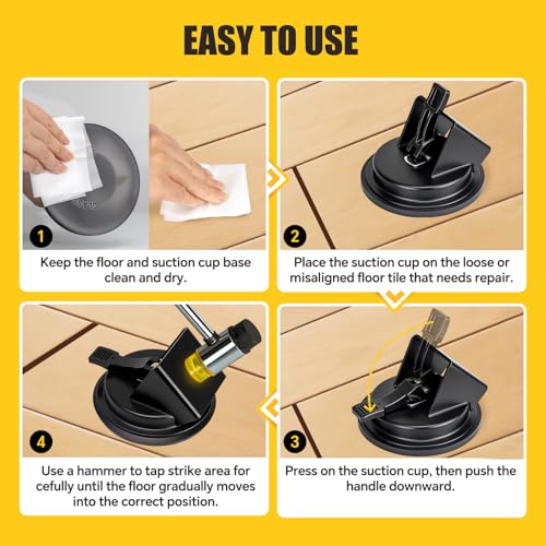 Floor Gap Fixer Tool, Heavy Duty Floor Suction Cup Tool for Laminate Gaps