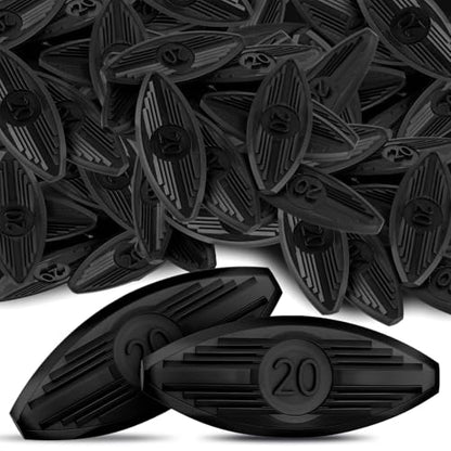 50 Pcs Plastic Biscuit Joiners Self Clamping Plate Joiner Tool Connectors for Woodworking Composite Deck Fixed Door and Furniture Framing Joinery Black