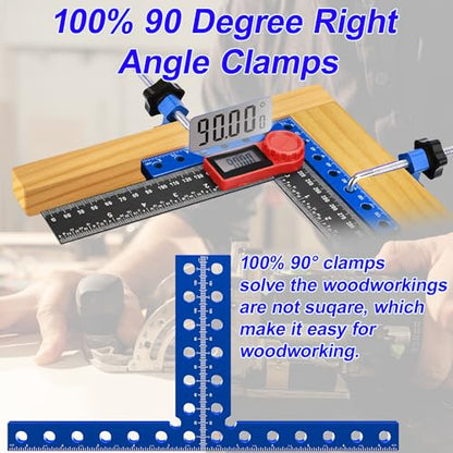 4 Pcs Corner Clamps for Woodworking, 5.5” 90 Degree Right Angle Clamps. - size: 4 PCS