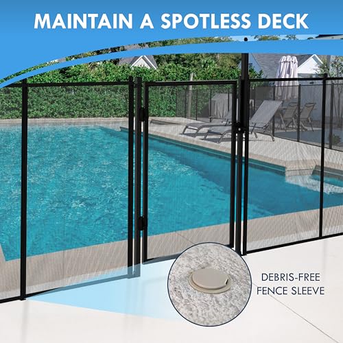 Pool Fence Hole Caps for 1-Inch Poles, Putty, 25 Pack - color: Putty