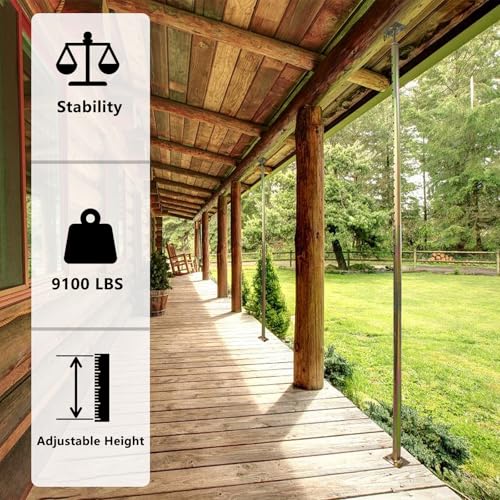 2 Pack Adjustable House Floor Jack Post Screw 59" - 100" for Leveling - size: 59"-100"