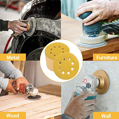 80PCS 5 Inch Sanding Discs 40 Grit Random Orbit Sander Sandpaper - style: Advanced Aluminum Oxide