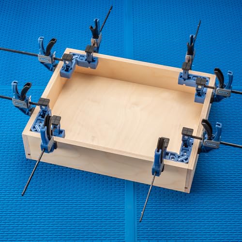 Rockler Clamp-It Mini Assembly Squares 4-Pack - 90 Degree Clamping Squares for Woodworking - Corner Square Clamp for Boxes Drawers Frames, Positioning Squares, Right Angle Clamp Tool.