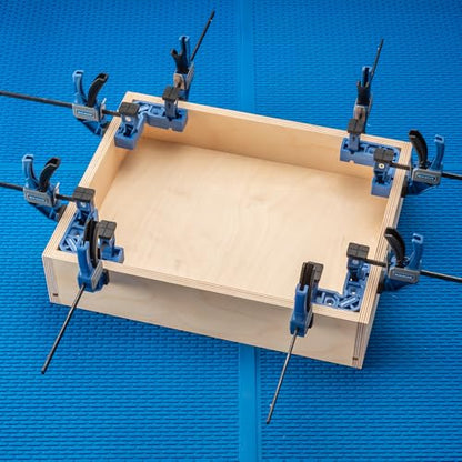Rockler Clamp-It Mini Assembly Squares 4-Pack - 90 Degree Clamping Squares for Woodworking - Corner Square Clamp for Boxes Drawers Frames, Positioning Squares, Right Angle Clamp Tool.