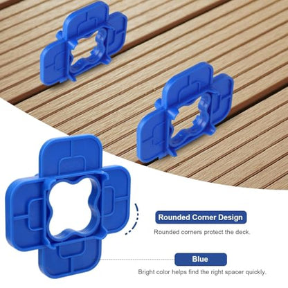 EEEKit 12 Pack Deck Spacers: 4 in 1 Deck Board Spacing Tool