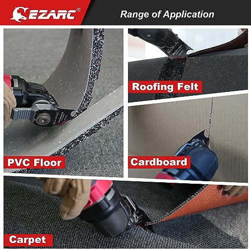 EZARC Oscillating Hook Knife Blades for Roofing Cardboard Carpet, 3-Pack - style: Hook Blade 3PCS