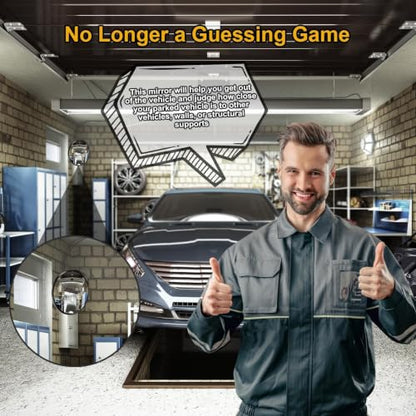 Angooni 16" Convex Driveway Mirror, Wide Angle View Blind Spot Mirror - size: 16inch