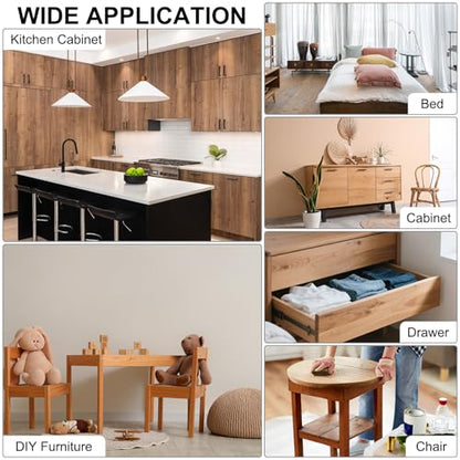 M METERXITY 30-Pack Flat Straight Brackets, 2.17 x 0.71 Inch Flat Bracket Mending for Wood Furniture/ Timber PC Case Holder, Plate Furniture Brace [Gold] - color: Gold
