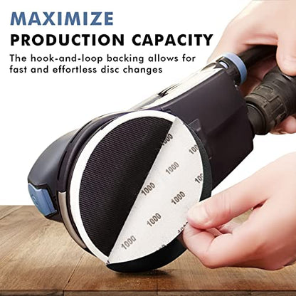 6 Inch 25 PCS 1200 Grit Sanding Disc Wet Dry Sandpaper Hook Loop Sand Paper - style: Grit 1200