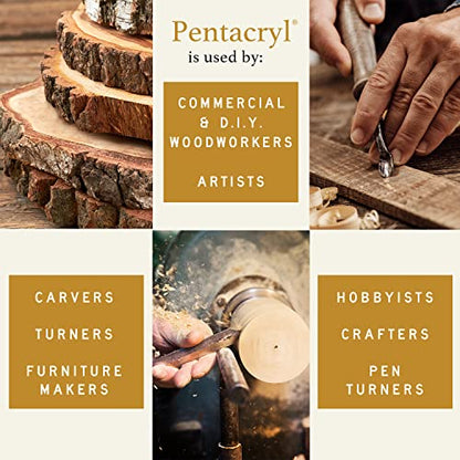 Pentacryl Green Wood Stabilizer 5 Gallon by Preservation Solutions, Prevents Cracking & Shrinking, Ideal for Woodworkers