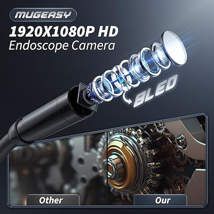 Endoscope Camera with Light, 1920P HD Borescope Tools(16.5FT) - size: 16.5FT