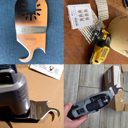 XXGO 6 Pcs Multitool Shingle Cutting Knife Hook Blade for Oscillating Tool - size: Multi Tool Knife Blade - 6 Pcs