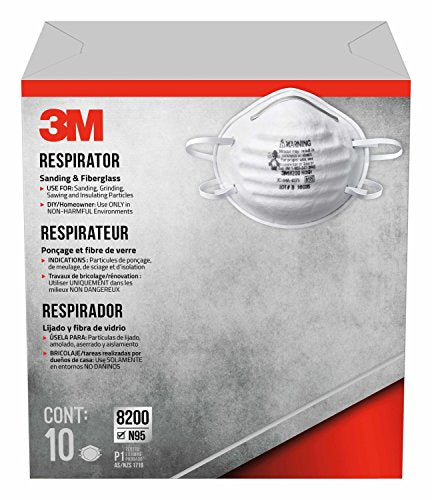 3M COMPANY 8200HB5-A 10PK SandFBG Respirator