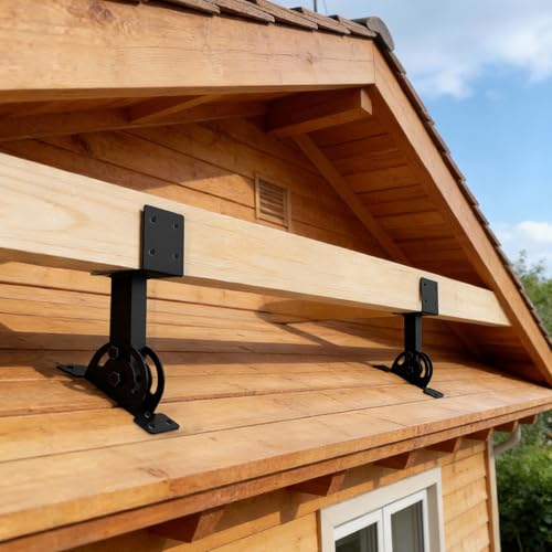 2 Pcs 4“x 4”Heavy Duty Roof Riser Brackets Kit - color: Black -4×4, size: Set 2