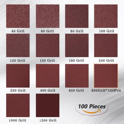 SPEEDWOX 100PCS 2" 800 Grit Sanding Discs, Hook and Loop No Hole Sandpaper - style: 800 Grit