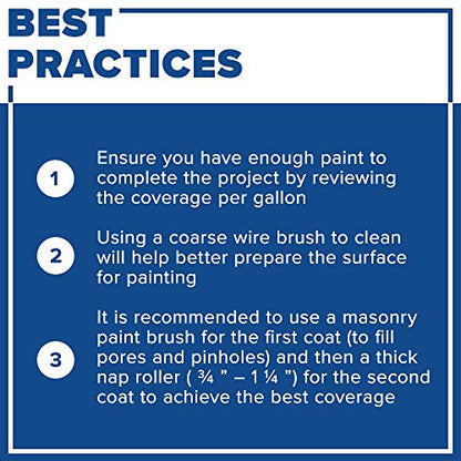 INSL-X WaterBlock Acrylic Masonry Waterproofer Paint, White, 1 Gallon