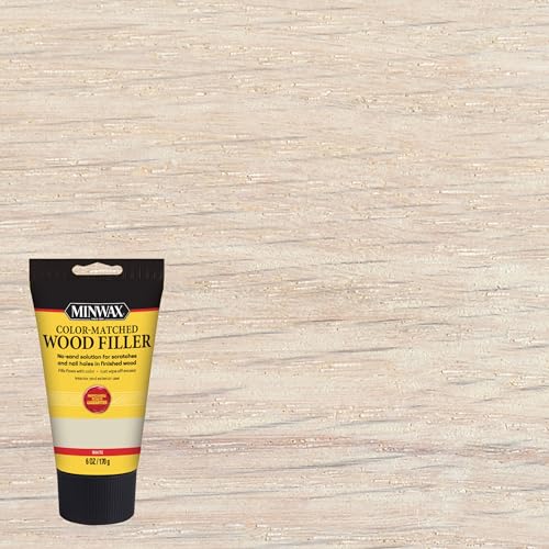 Minwax Color-Matched Wood Filler, White, 6 oz - size: 6 oz.