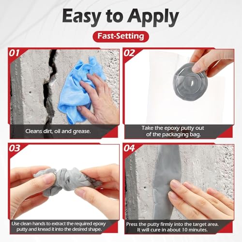 Moldable Silicone Putty Plumbers Duct Sealant Seal Clay, Grey, 1 Pack - color: Grey