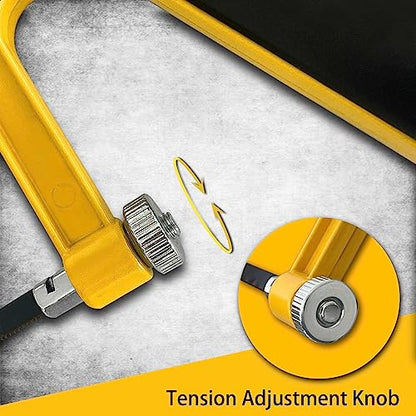 Hanpex 6 in. Mini Hacksaw & mitre Block Set - 150mm Extra Fine Cut Hack Saw with Bi-Metal Blade - style: Mini Hacksaw Set