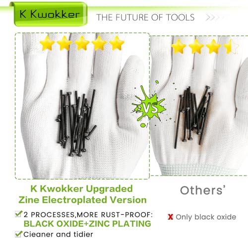 2060Pcs M2 Screw Kit Hex Socket & Button Head Bolts and Nuts Set - size: M2 - Socket Head & Button Head