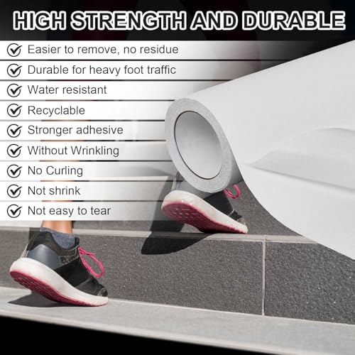 Watersay 16in x 20ft Widen Clear Anti Slip Tape, Waterproof Non Skid - color: Clear, size: 16in X 20ft