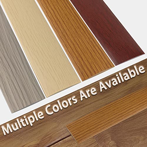 LSGCQ Vinyl Floor Transition Strip Self Adhesive 1.57" Wide, Wood Grain - color: Grey Wood Grain, size: 4cm, 3.28FT