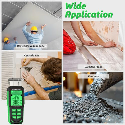 RDINSCOS Pinless Moisture Meter Non-Invasive Digital Moisture Detector - size: Big