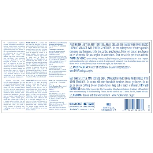 STAR BRITE Marine Silicone Sealant White - Waterproof
